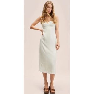 NWT mango textured flowy dress